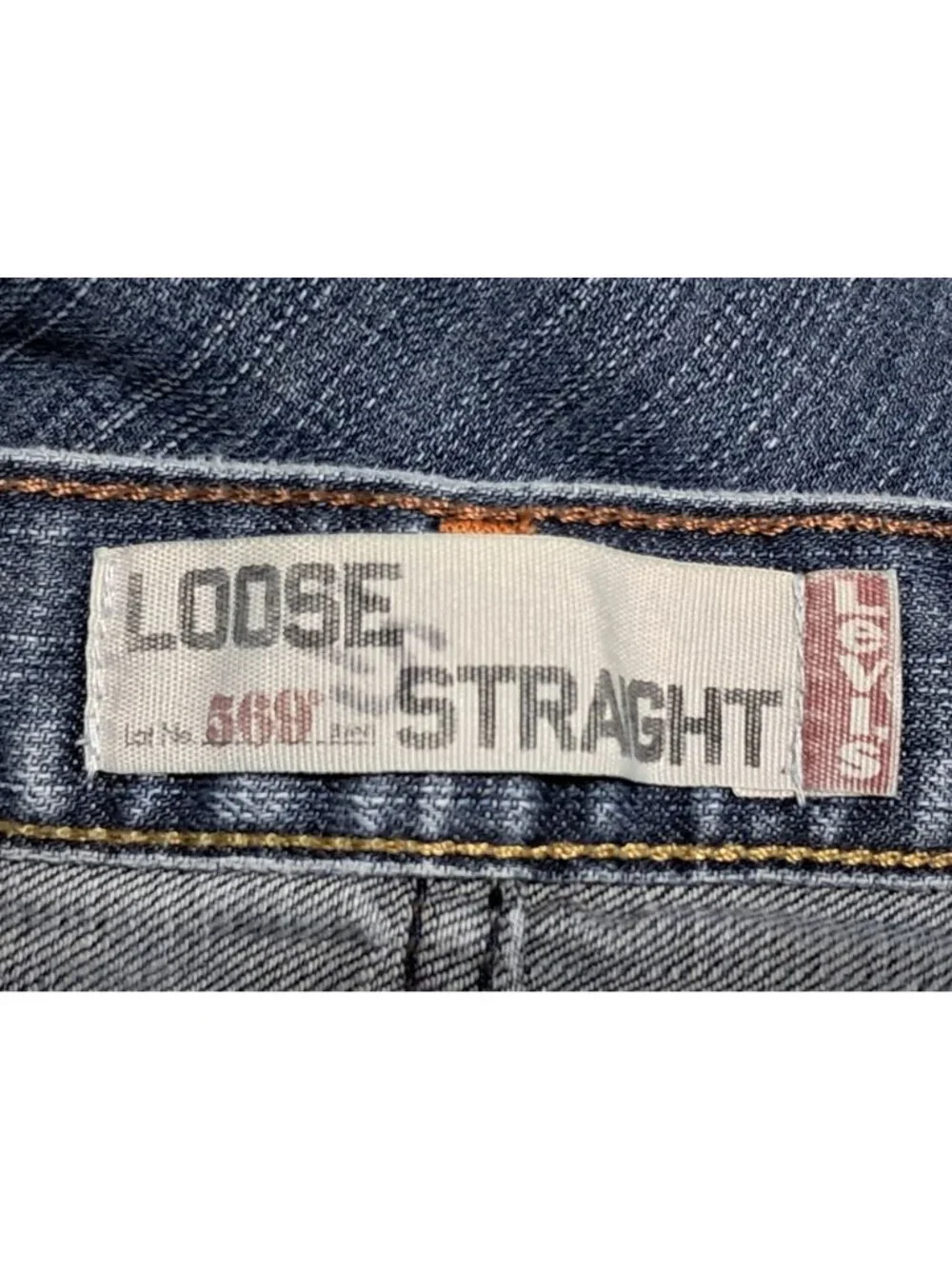 Levis 569 Jeans Loose Straight Mens W40 L32 Blue Denim 100% Cotton Made In Egypt